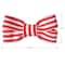 Gwen Studios Red & White Stripe Grosgrain Bows, 2ct.